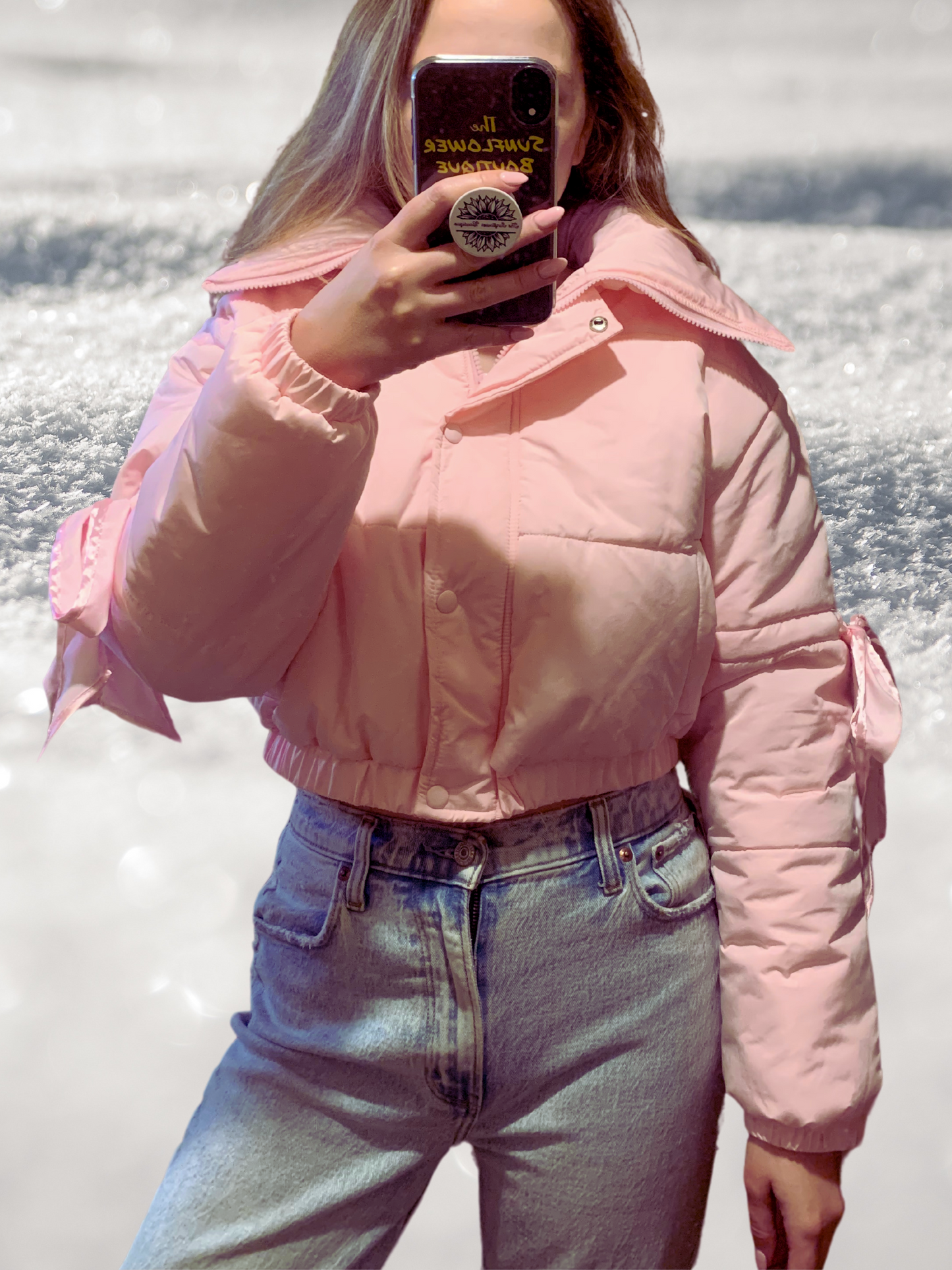Pretty in Pink Puffer Jacket